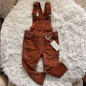NWT 6-12M Jamie Kay Jordie Overalls TAWNY